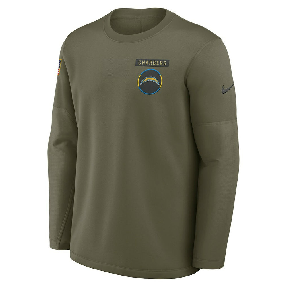 Los Angeles Chargers 2025 Salute to Service Sideline Coaches Therma-FIT Long Sleeve Shirt | NFL US