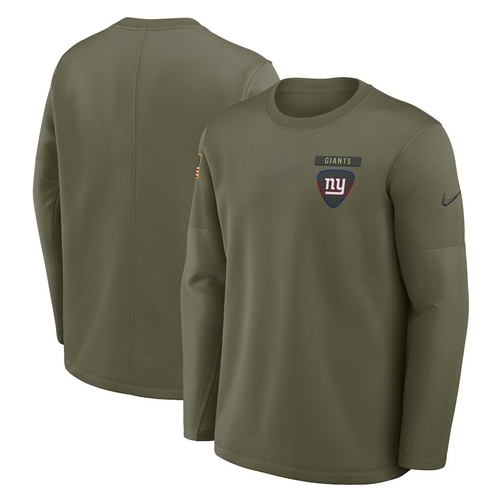 New York Giants 2025 Salute to Service Sideline Coaches Therma-FIT Long Sleeve Shirt | NFL Near me