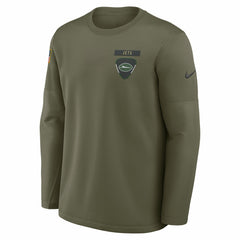 New York Jets 2025 Salute to Service Sideline Coaches Therma-FIT Long Sleeve Shirt | NFL Discount