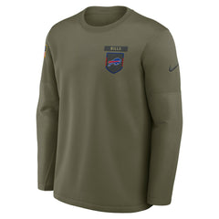 Buffalo Bills 2025 Salute to Service Sideline Coaches Therma-FIT Long Sleeve Shirt | NFL On sale
