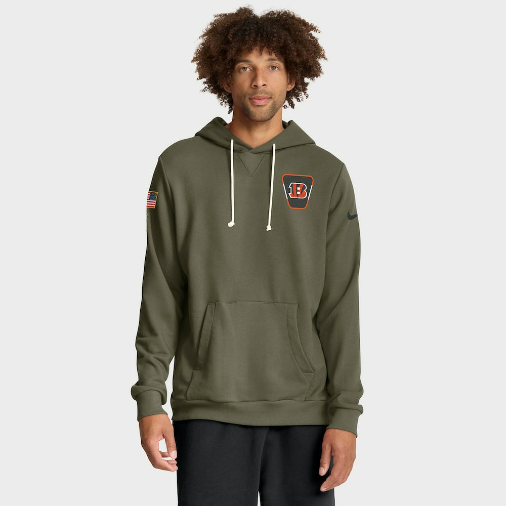 Cincinnati Bengals Big & Tall 2025 Salute to Service Sideline Dominant Force Dri-FIT Hoodie | NFL Near me