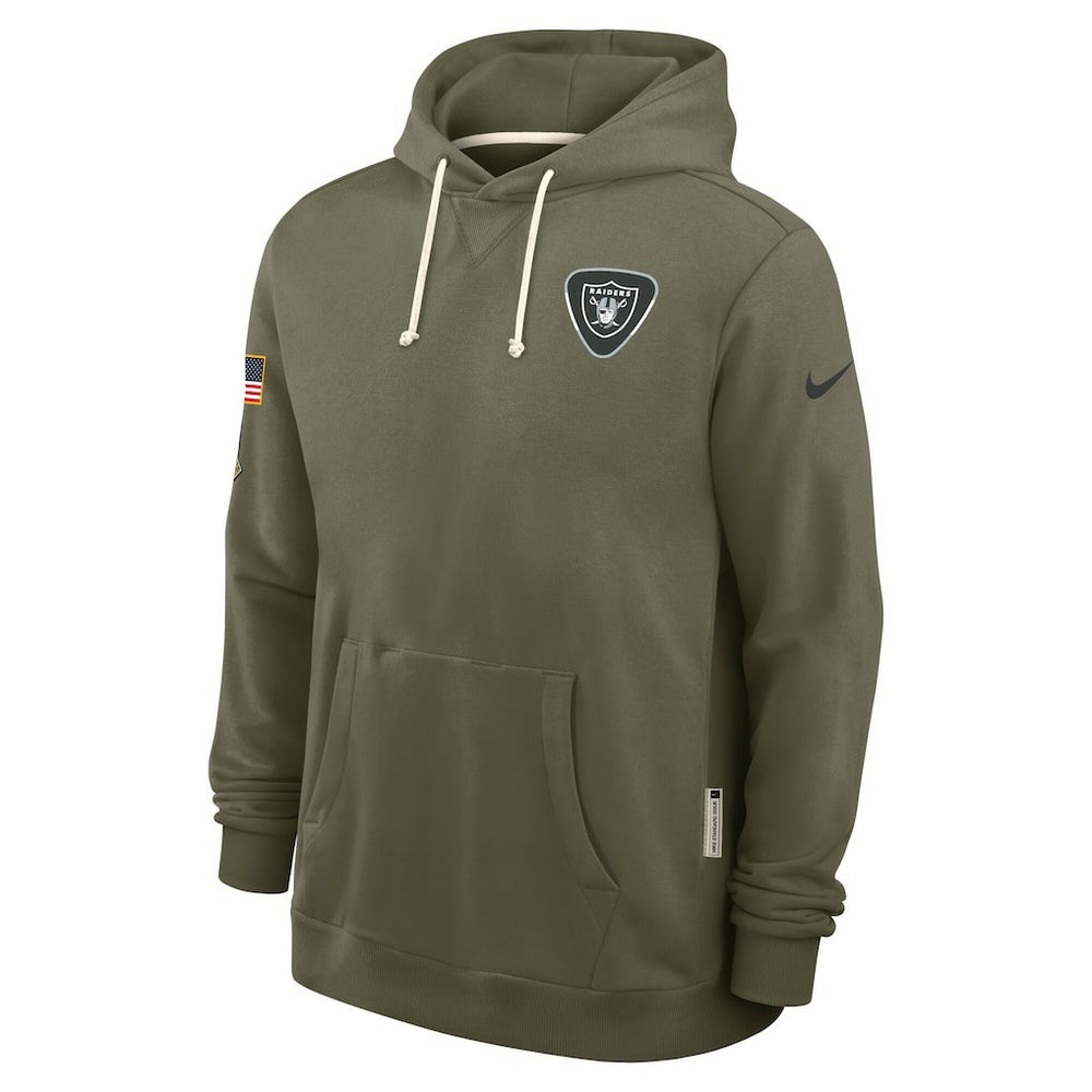 Las Vegas Raiders Big & Tall 2025 Salute to Service Sideline Dominant Force Dri-FIT Hoodie | NFL Outlet