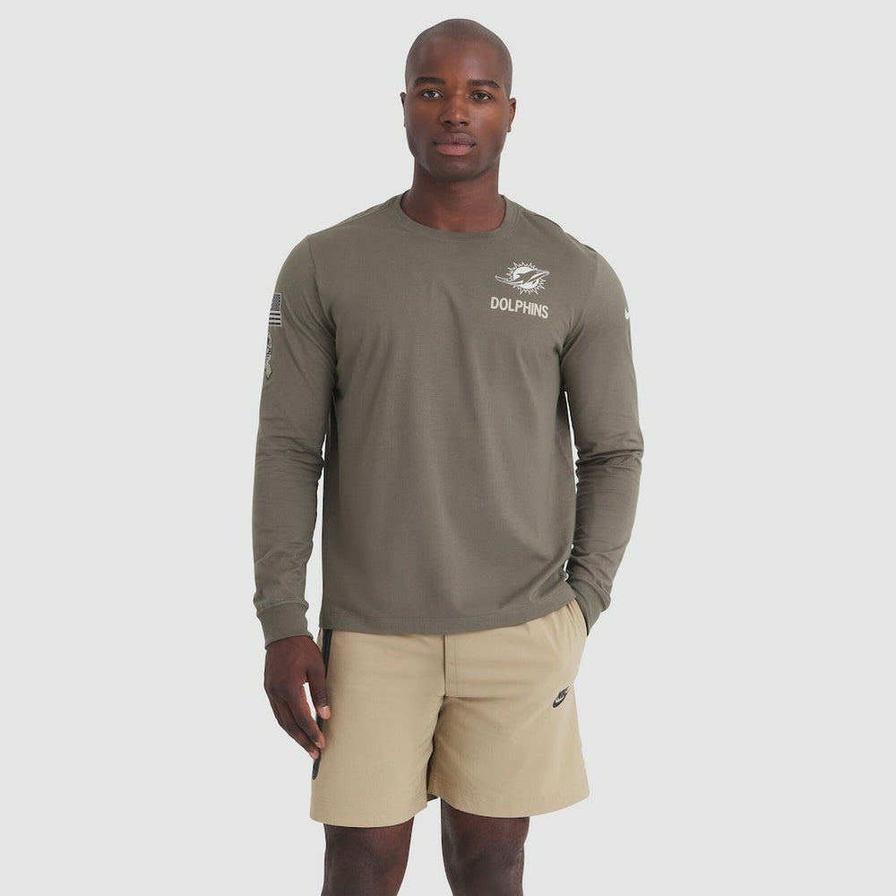 Miami Dolphins 2025 Salute to Service Sideline Long Sleeve T-Shirt | NFL US