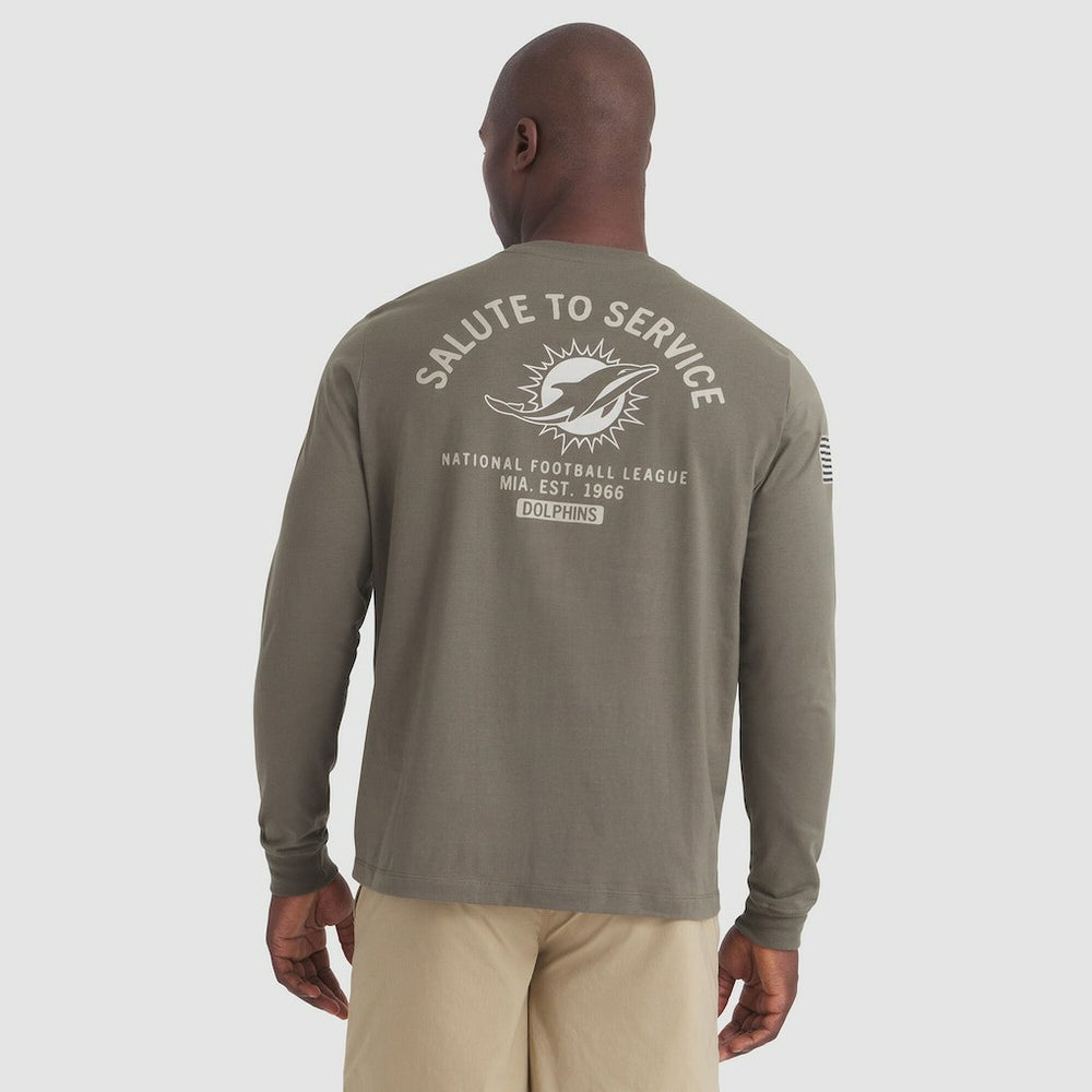 Miami Dolphins 2025 Salute to Service Sideline Long Sleeve T-Shirt | NFL US