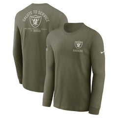 Las Vegas Raiders 2025 Salute to Service Sideline Long Sleeve T-Shirt | NFL New