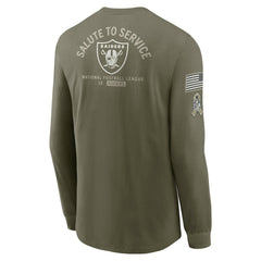 Las Vegas Raiders 2025 Salute to Service Sideline Long Sleeve T-Shirt | NFL New