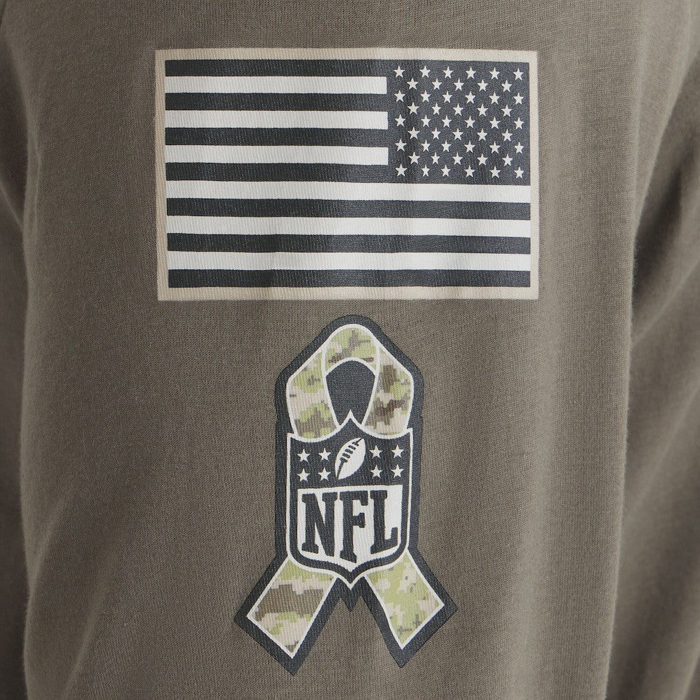 Philadelphia Eagles 2025 Salute to Service Sideline Long Sleeve T-Shirt | NFL Discount