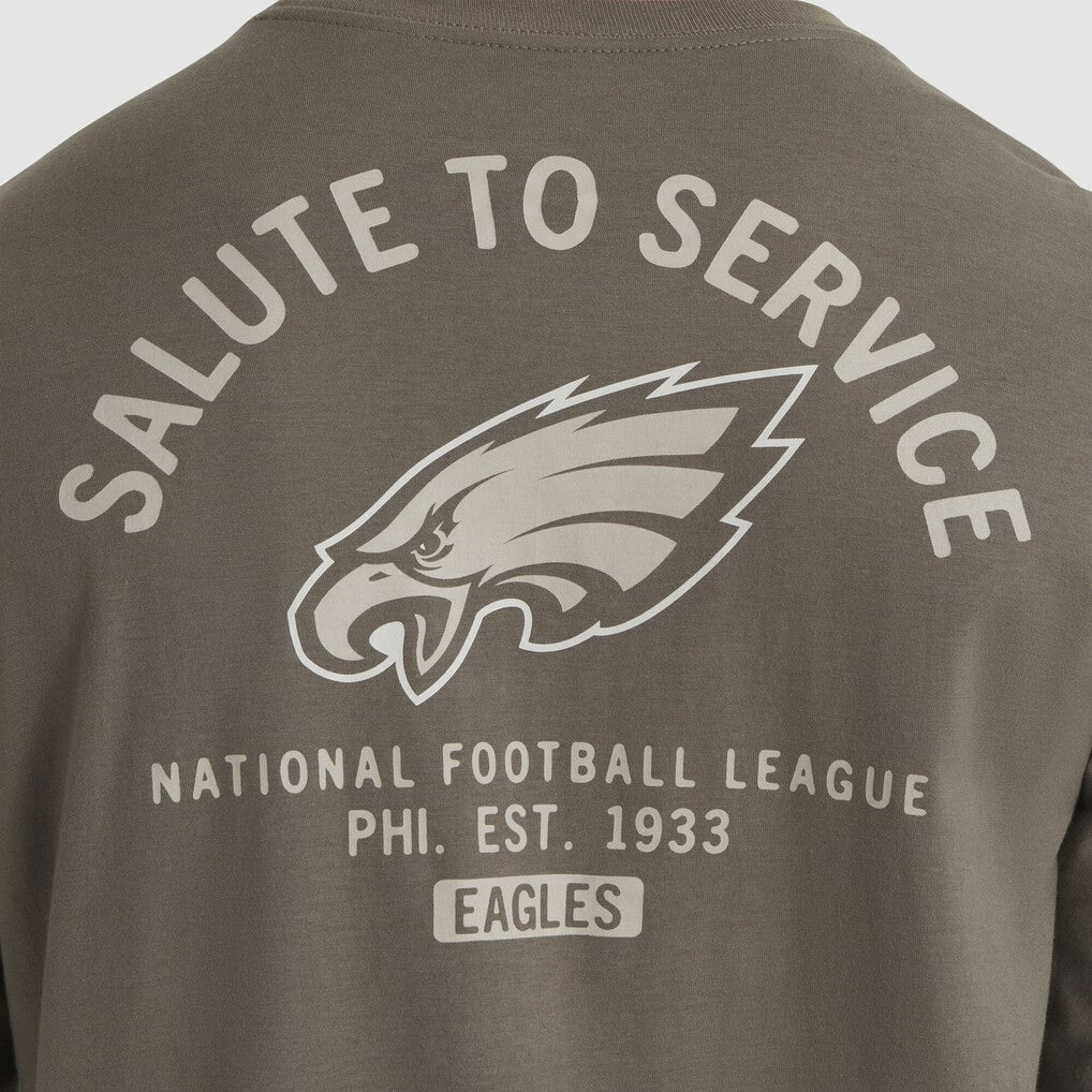 Philadelphia Eagles 2025 Salute to Service Sideline Long Sleeve T-Shirt | NFL Discount