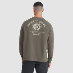 Pittsburgh Steelers 2025 Salute to Service Sideline Long Sleeve T-Shirt | NFL Hot