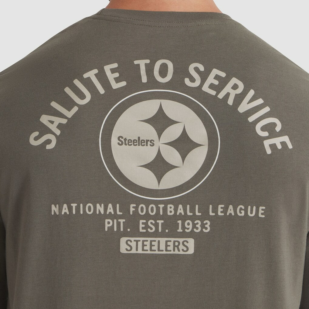 Pittsburgh Steelers 2025 Salute to Service Sideline Long Sleeve T-Shirt | NFL Hot