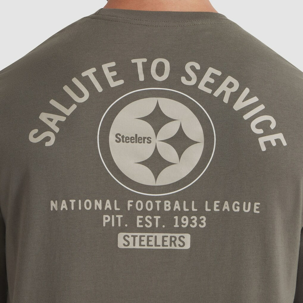 Pittsburgh Steelers 2025 Salute to Service Sideline Long Sleeve T-Shirt | NFL Hot