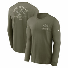 Detroit Lions 2025 Salute to Service Sideline Long Sleeve T-Shirt | NFL Sale