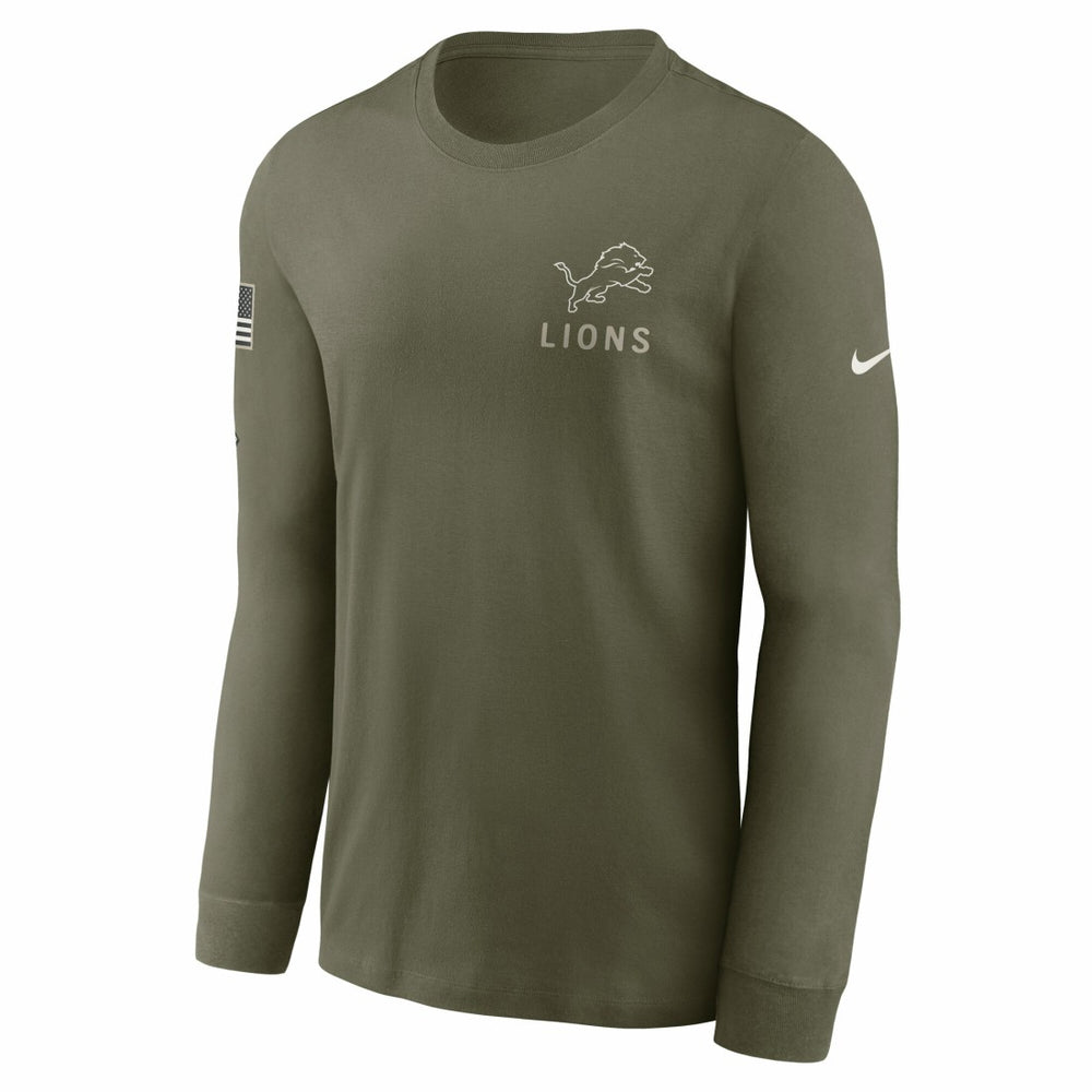 Detroit Lions 2025 Salute to Service Sideline Long Sleeve T-Shirt | NFL Sale