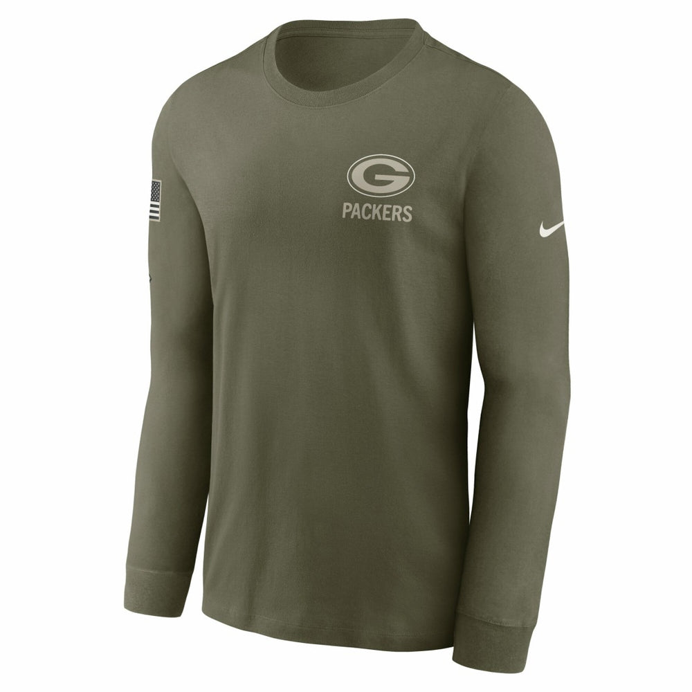 Green Bay Packers 2025 Salute to Service Sideline Long Sleeve T-Shirt | NFL Outlet