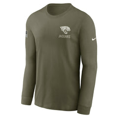 Jacksonville Jaguars 2025 Salute to Service Sideline Long Sleeve T-Shirt | NFL Outlet