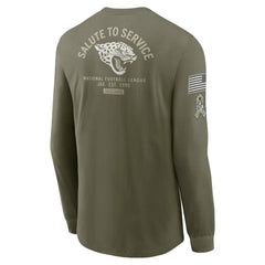 Jacksonville Jaguars 2025 Salute to Service Sideline Long Sleeve T-Shirt | NFL Outlet