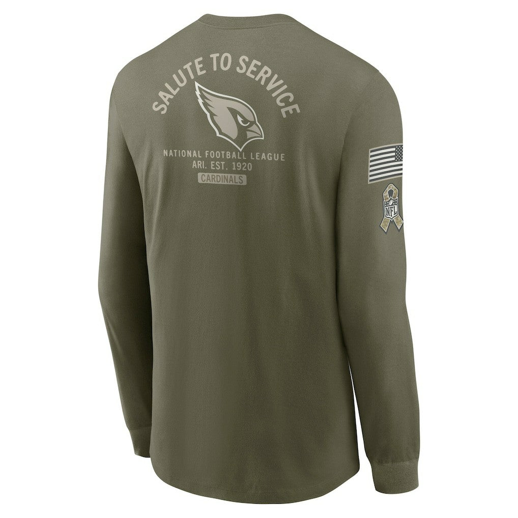 Arizona Cardinals 2025 Salute to Service Sideline Long Sleeve T-Shirt | NFL New