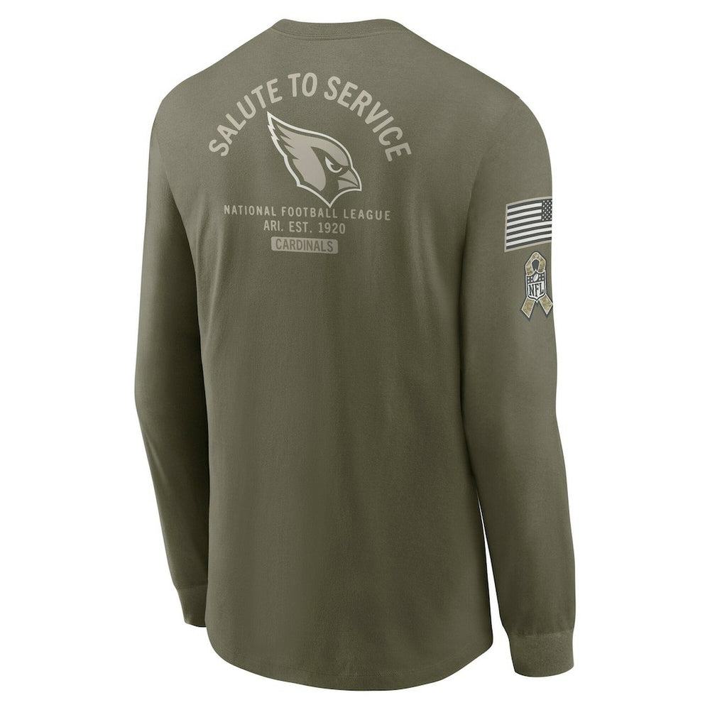 Arizona Cardinals 2025 Salute to Service Sideline Long Sleeve T-Shirt | NFL New