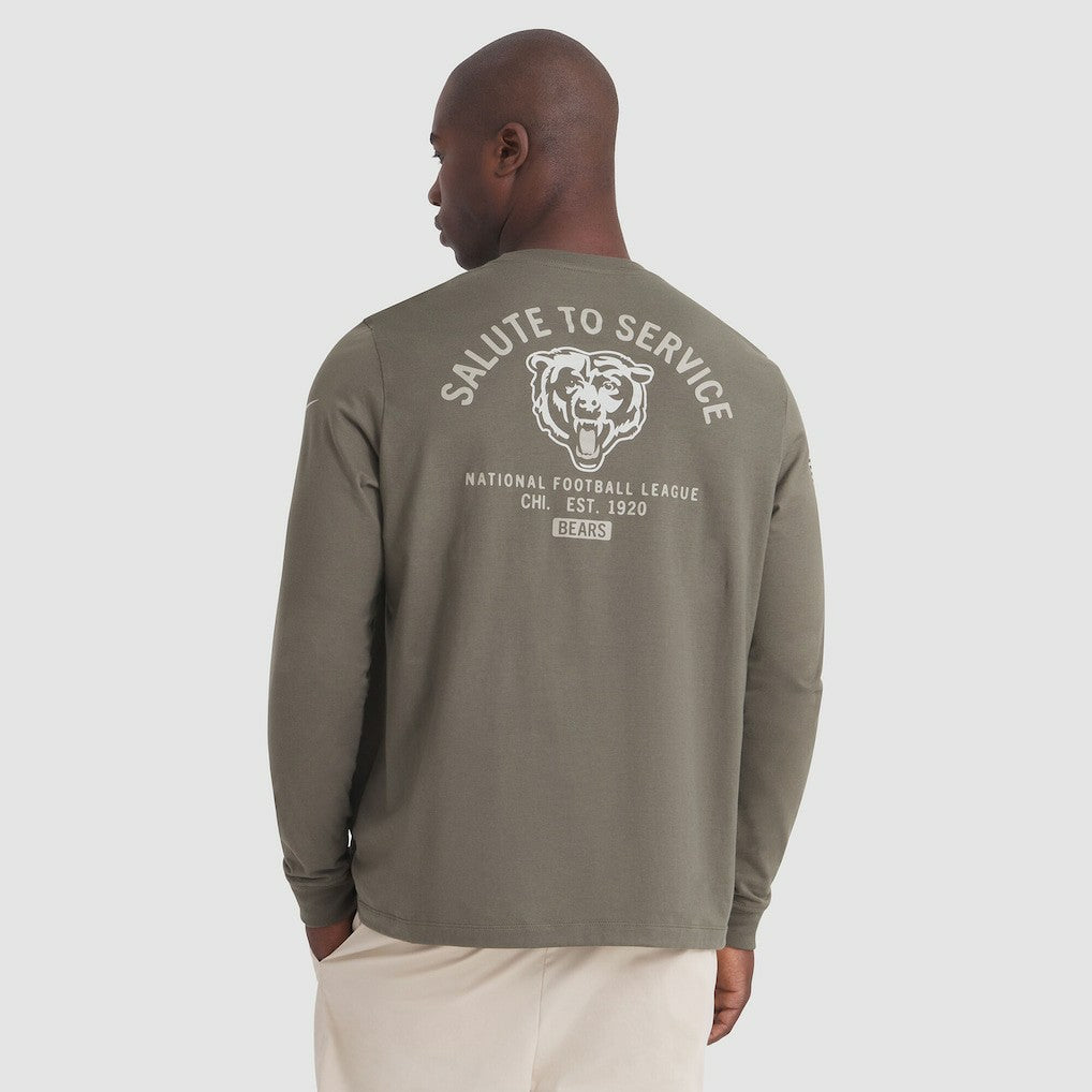 Chicago Bears 2025 Salute to Service Sideline Long Sleeve T-Shirt | NFL US