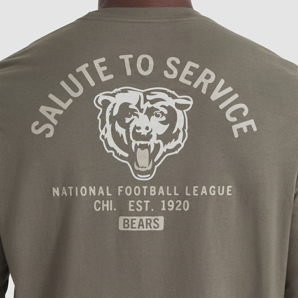 Chicago Bears 2025 Salute to Service Sideline Long Sleeve T-Shirt | NFL US