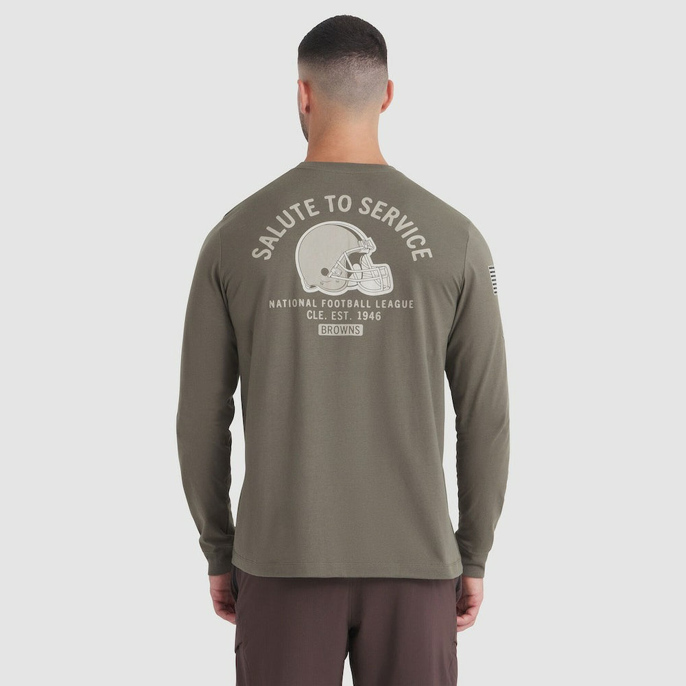 Cleveland Browns 2025 Salute to Service Sideline Long Sleeve T-Shirt | NFL Sale