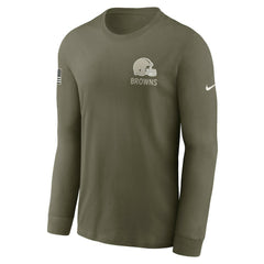 Cleveland Browns 2025 Salute to Service Sideline Long Sleeve T-Shirt | NFL Sale