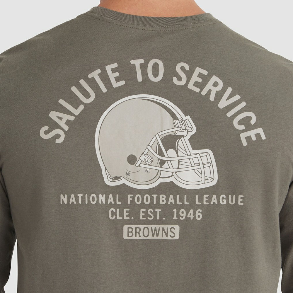 Cleveland Browns 2025 Salute to Service Sideline Long Sleeve T-Shirt | NFL Sale