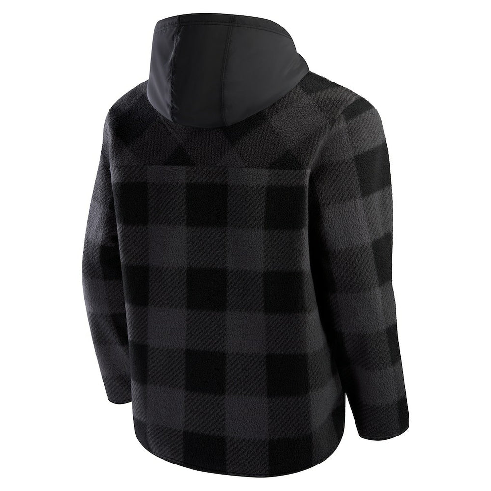 Baltimore Ravens Elements Plaid Polar Fleece Quarter-Zip Hoodie | NFL US