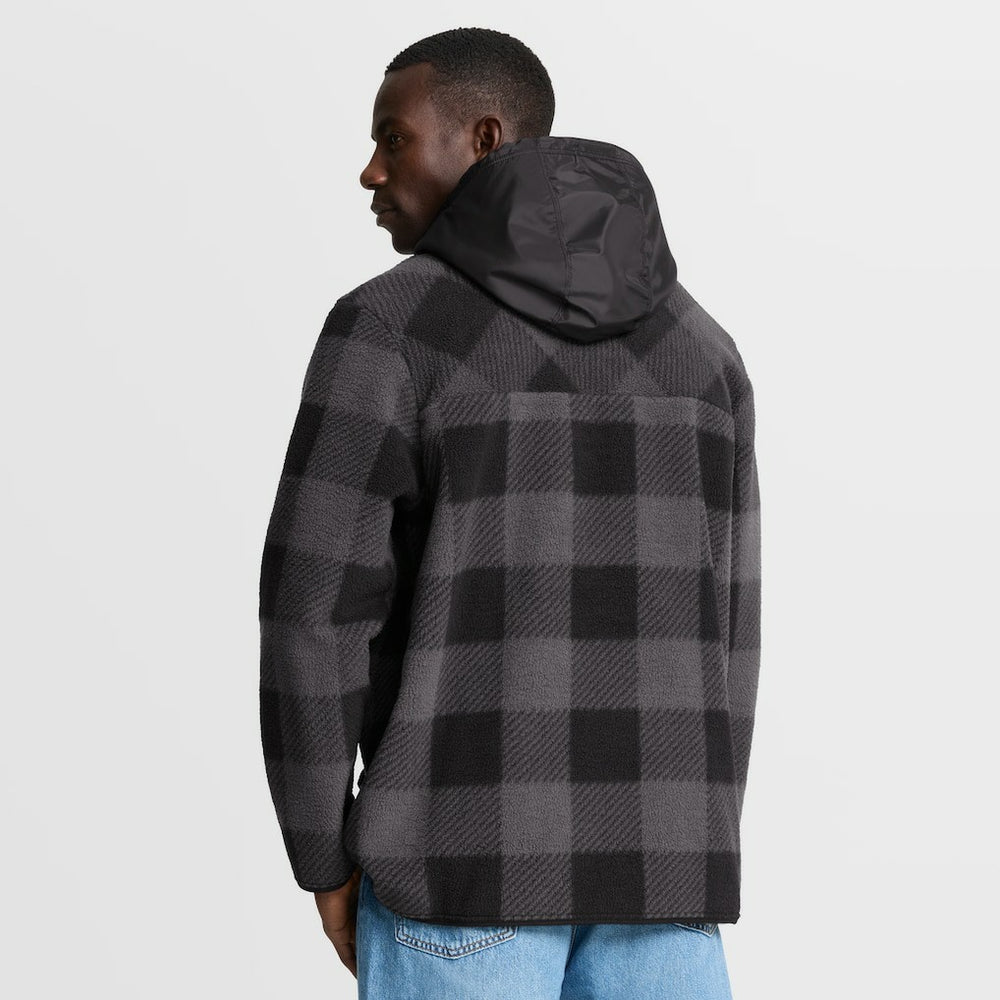Washington Commanders Elements Plaid Polar Fleece Quarter-Zip Hoodie | NFL New