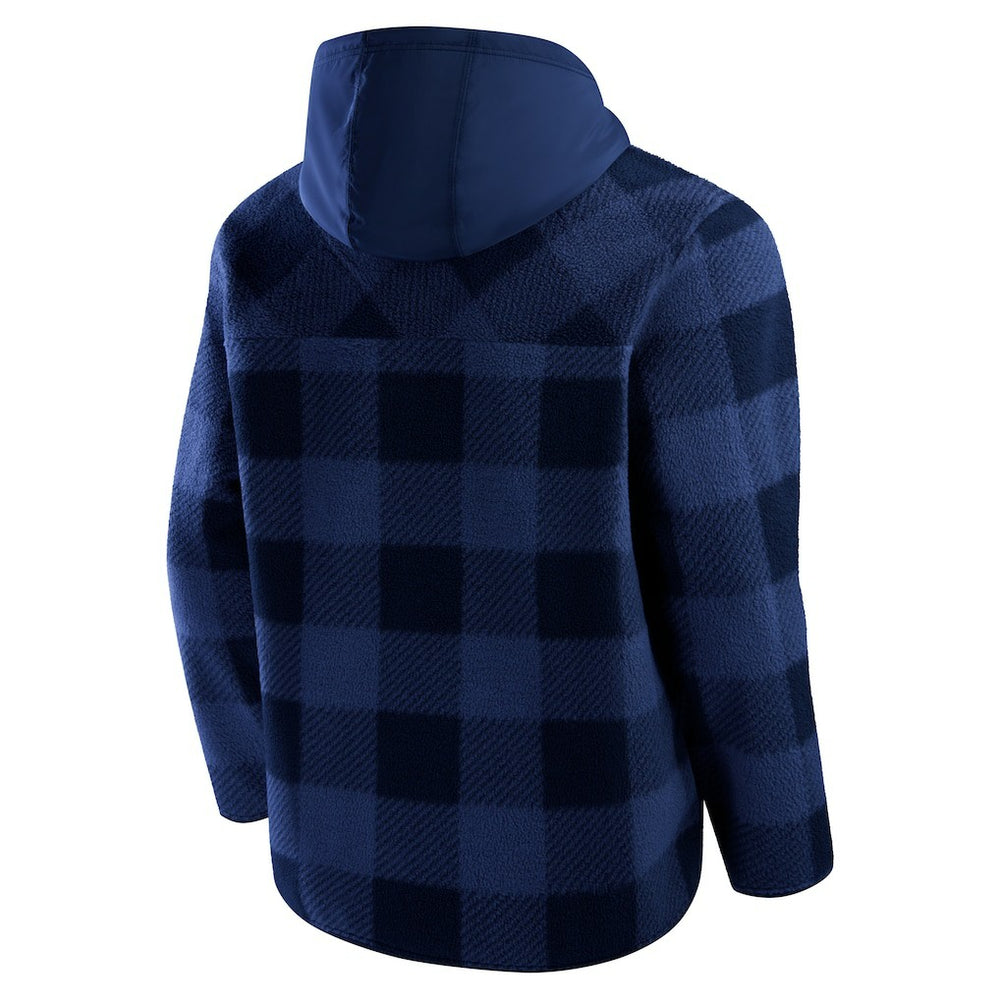 Denver Broncos Elements Plaid Polar Fleece Quarter-Zip Hoodie | NFL Near me