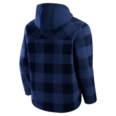 Denver Broncos Elements Plaid Polar Fleece Quarter-Zip Hoodie | NFL Near me
