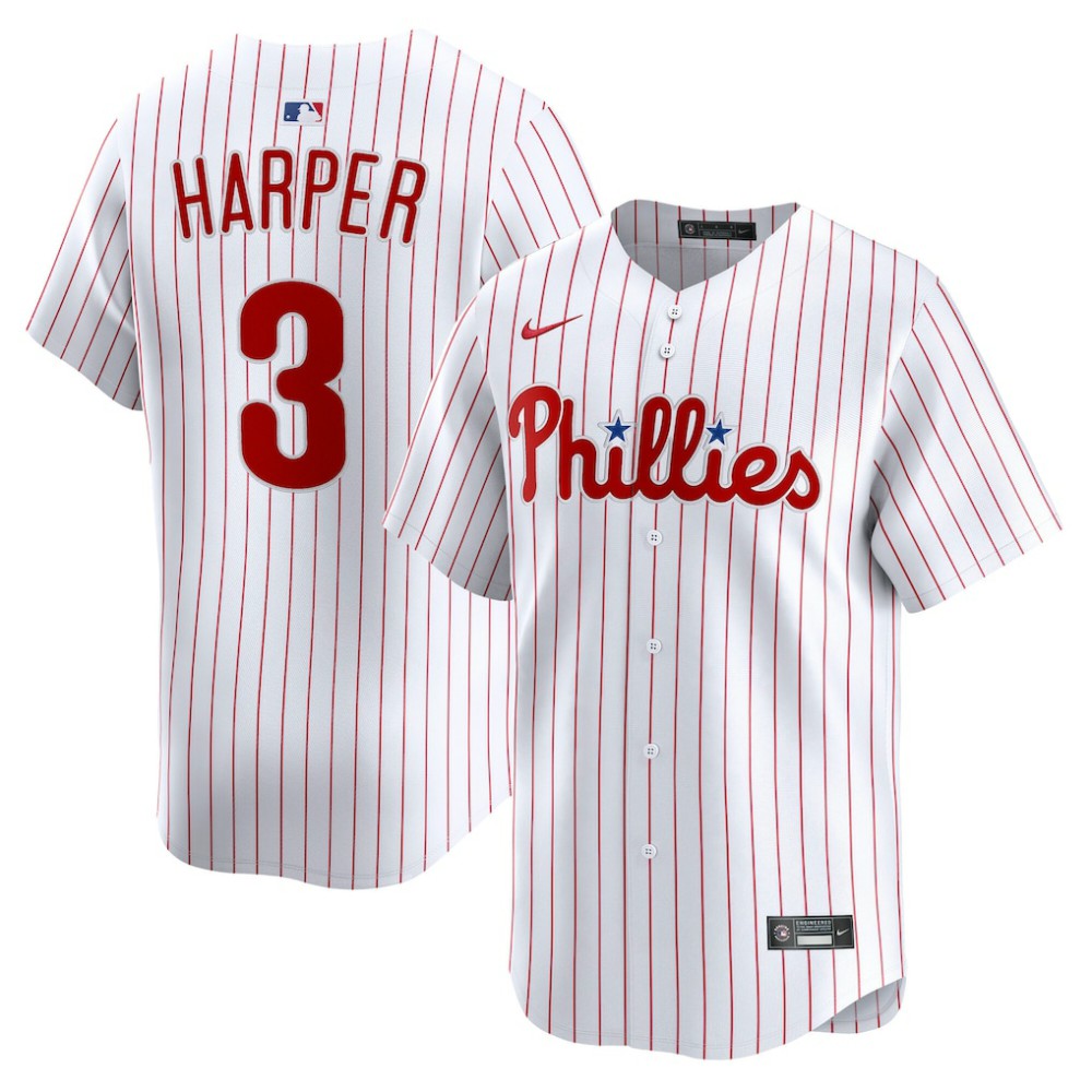 Bryce Harper Philadelphia Phillies Nike Home Limited Player Jersey - MLB Jerseys