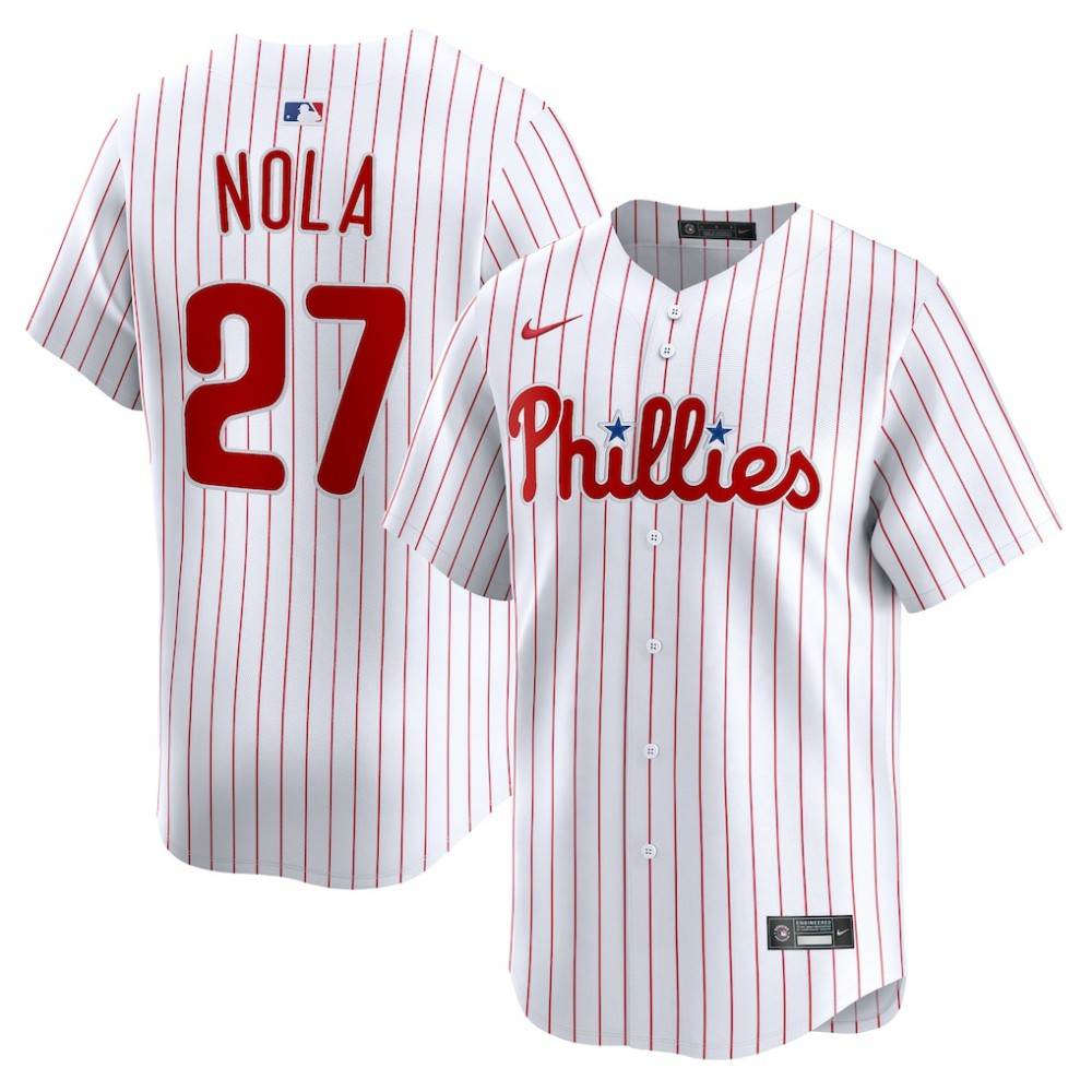 Aaron Nola Philadelphia Phillies Nike Home Limited Player Jersey - MLB Jerseys