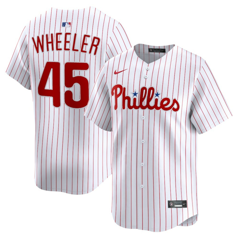 Zack Wheeler Philadelphia Phillies Nike Home Limited Player Jersey - MLB Jerseys
