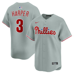 Bryce Harper Philadelphia Phillies Nike Road Limited Player Jersey - MLB Jerseys