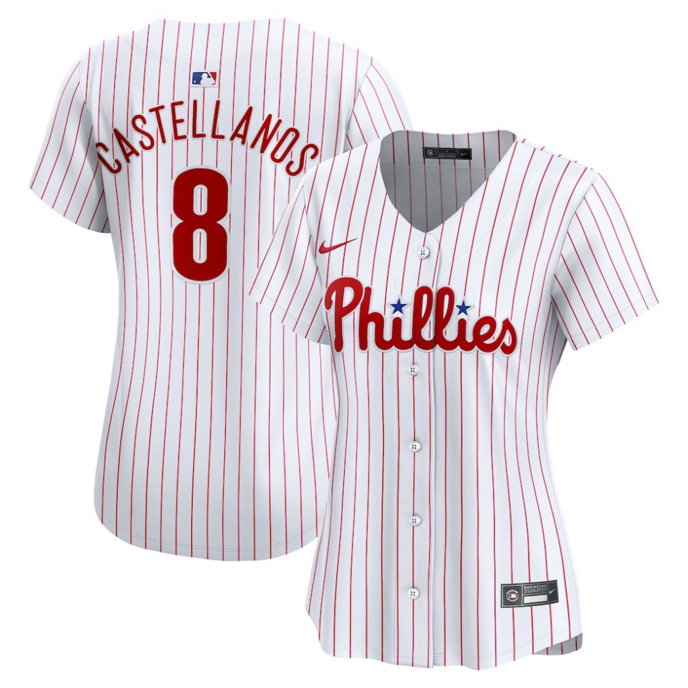 Nick Castellanos Philadelphia Phillies Nike Women's Home Limited Player Jersey - MLB Jerseys