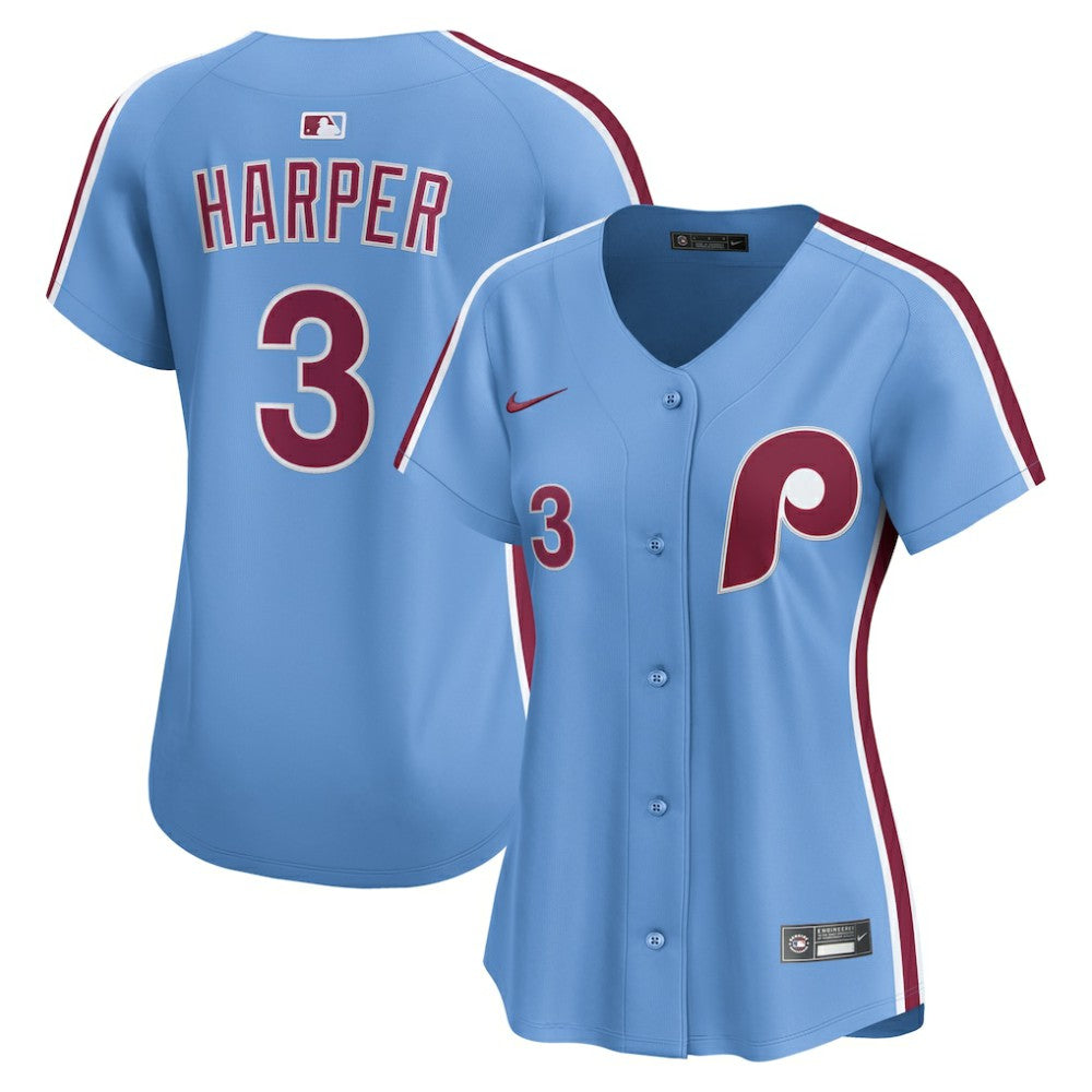 Bryce Harper Philadelphia Phillies Nike Women's Alternate Limited Player Jersey - MLB Jerseys