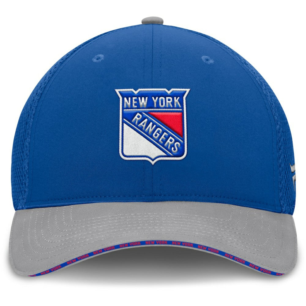 New York Rangers Fanatics Fundamentals Span Flex Hat -  NHL Hats