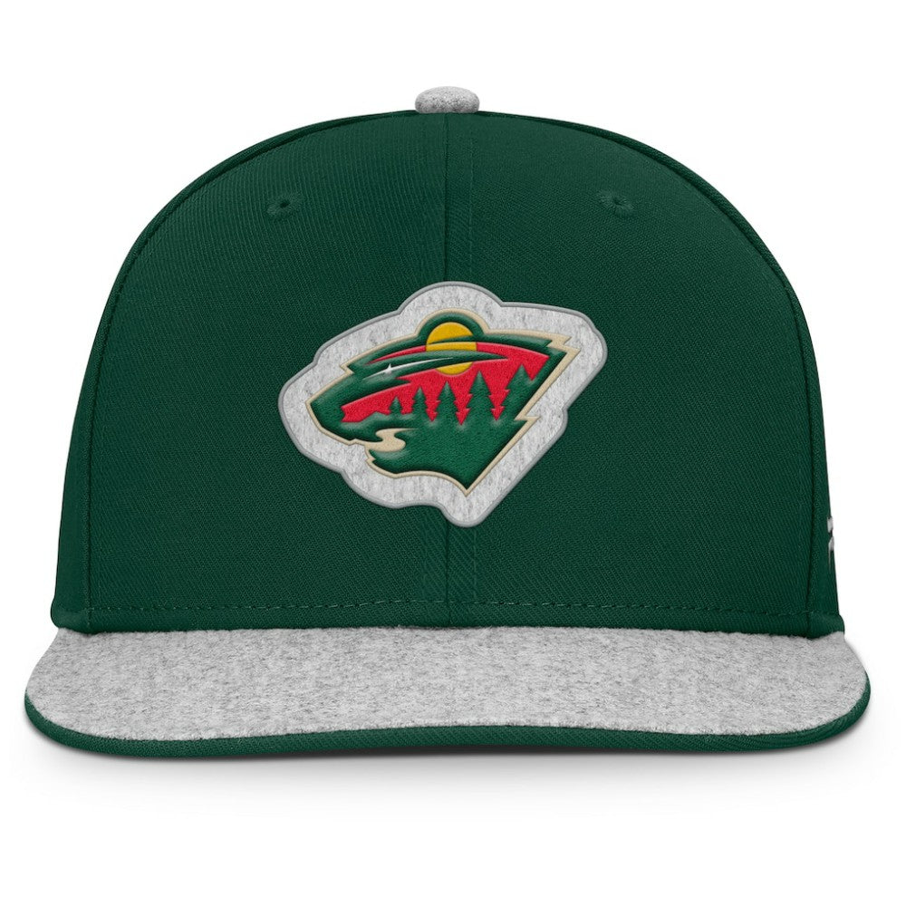 Minnesota Wild Fanatics Fundamentals Loden Snapback Hat -  NHL Hats