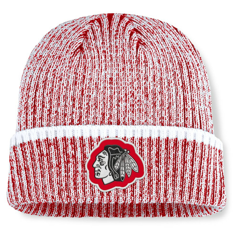 Chicago Blackhawks Fanatics Fundamental Haze Cuffed Knit Hat -  NHL Hats