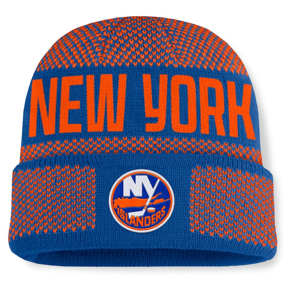 New York Islanders Fanatics Fundamentals Shelter Cuffed Knit Hat -  NHL Hats