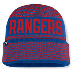 New York Rangers Fanatics Fundamentals Shelter Cuffed Knit Hat -  NHL Hats