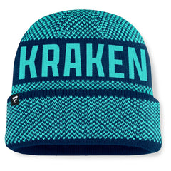 Seattle Kraken Fanatics Fundamentals Shelter Cuffed Knit Hat -  NHL Hats