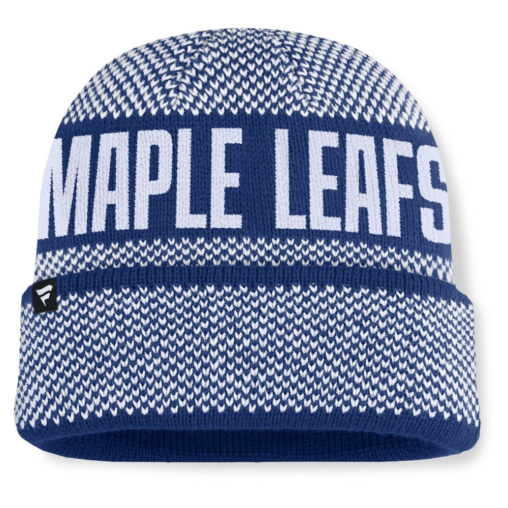 Toronto Maple Leafs Fanatics Fundamentals Shelter Cuffed Knit Hat -  NHL Hats