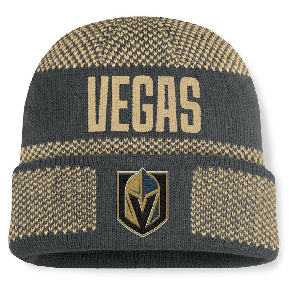 Vegas Golden Knights Fanatics Fundamentals Shelter Cuffed Knit Hat -  NHL Hats