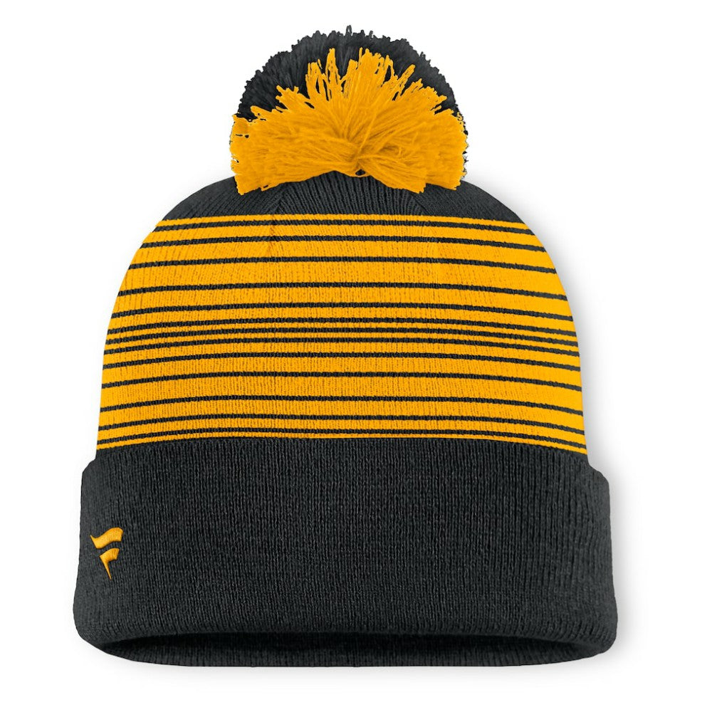 Boston Bruins Fanatics Fundamental Spirit Cuffed Pom Knit Hat -  NHL Hats