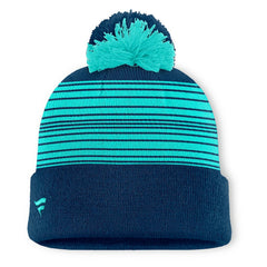 Seattle Kraken Fanatics Fundamental Spirit Cuffed Pom Knit Hat -  NHL Hats