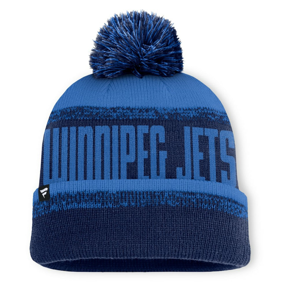 Winnipeg Jets Fanatics Fundamentals Thrive Cuffed Knit Hat with Pom -  NHL Hats