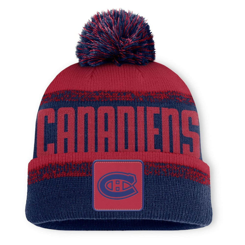 Montreal Canadiens Fanatics Fundamentals Thrive Cuffed Knit Hat with Pom -  NHL Hats