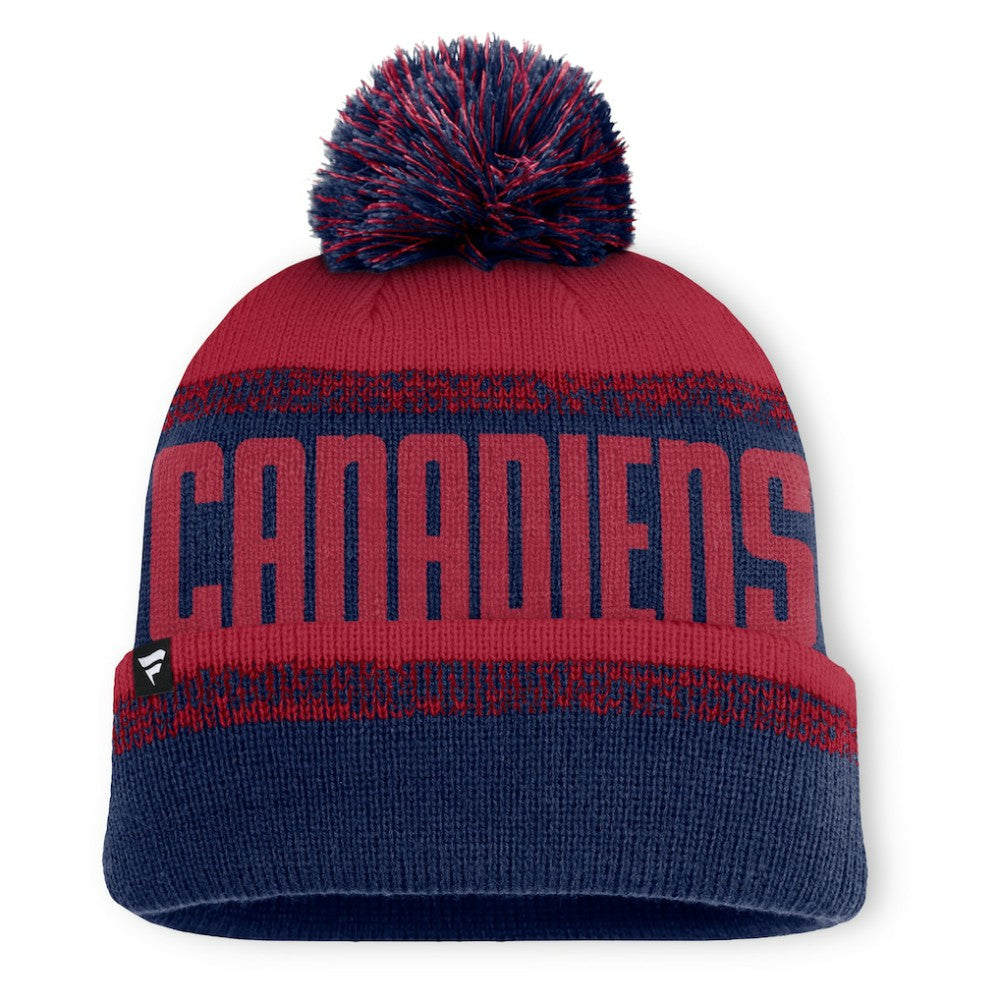 Montreal Canadiens Fanatics Fundamentals Thrive Cuffed Knit Hat with Pom -  NHL Hats